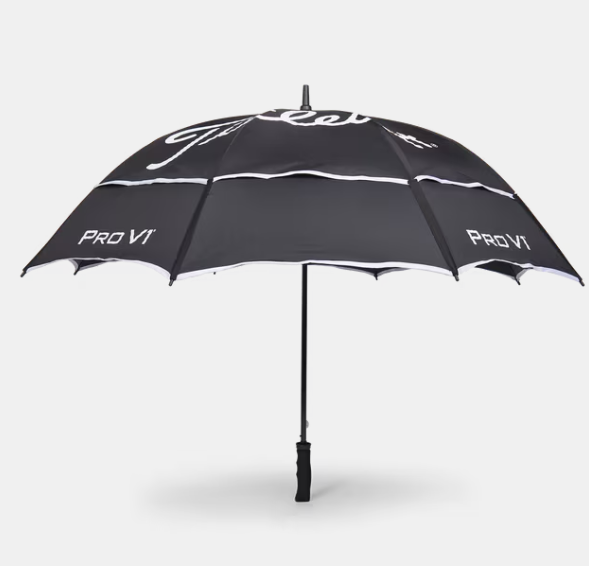Titleist Tour Double Canopy Golf Umbrella Black/White - Image 4