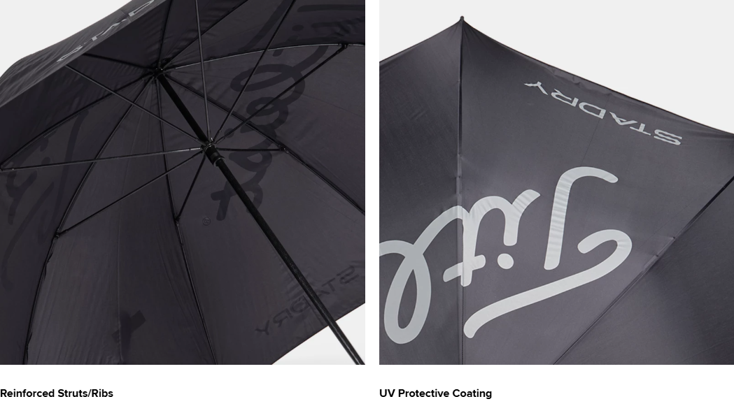Titleist StaDry™ Single Canopy Golf Umbrella Black - Image 2