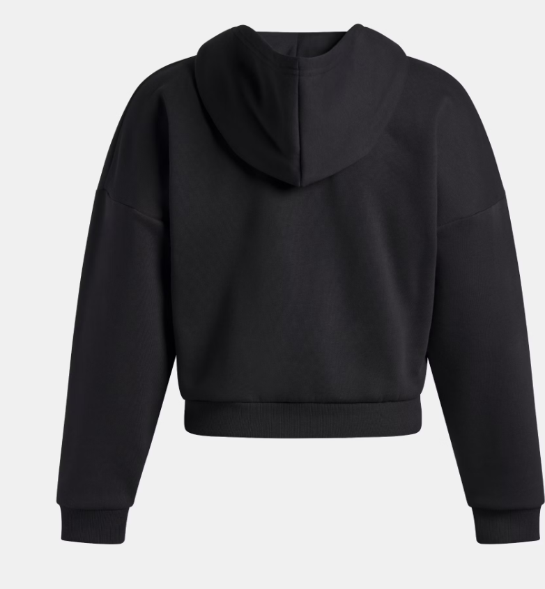 Under Armour UA Rival Fleece Pipe Half Zip Sweatshirt | Black (Women's) - Image 2