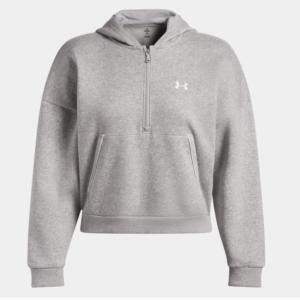 Under Armour UA Rival Fleece Pipe Half Zip Sweatshirt |Light Grey (Women's)
