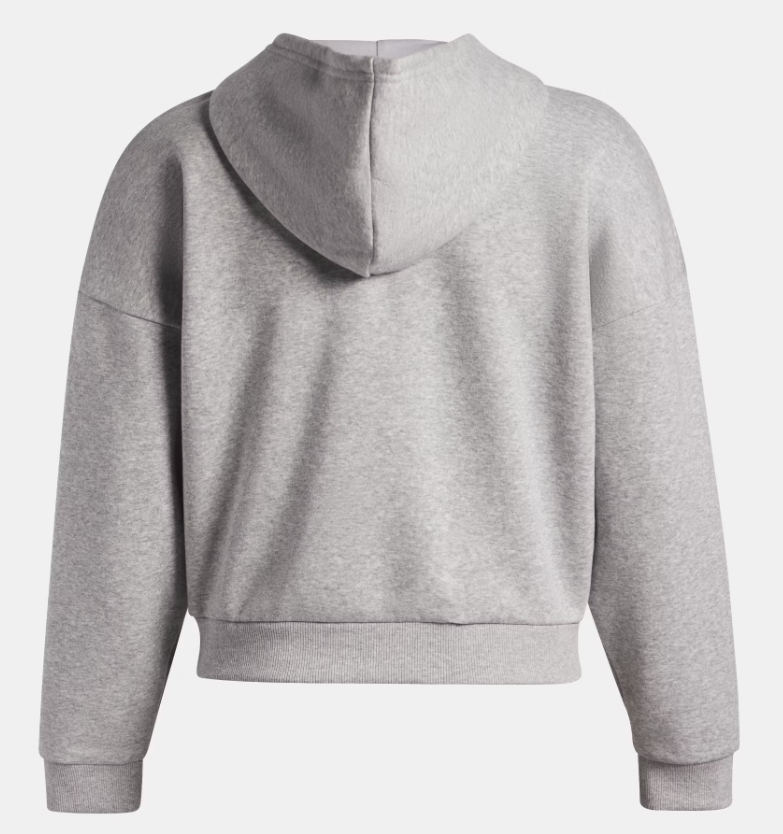 Under Armour UA Rival Fleece Pipe Half Zip Sweatshirt |Light Grey (Women's) - Image 2