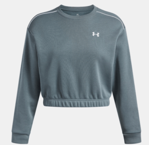 Under Armour UA Rival Fleece Pipe Crew Sweatshirt |Jasper Blue (Women's)
