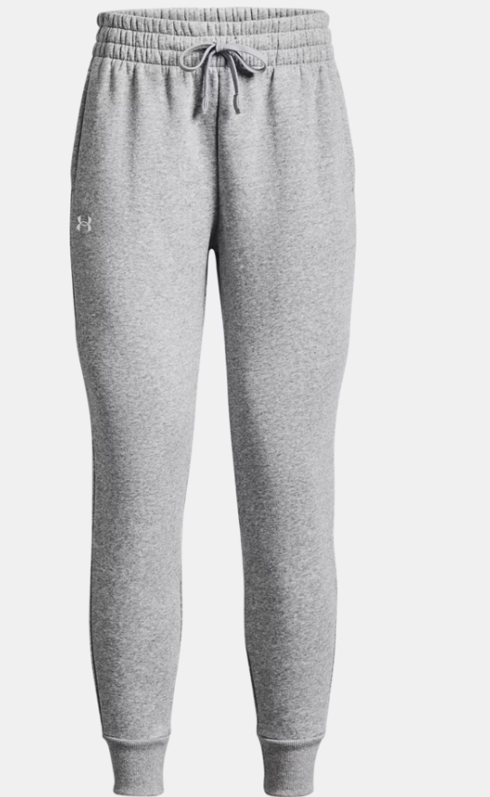 Under Armour UA Rival Fleece Jogger Pant | Light Grey (Women's) - Image 2