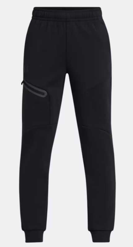 Under Armour UA Unstoppable Fleece Jogger Pants Black (Boys) - Image 3