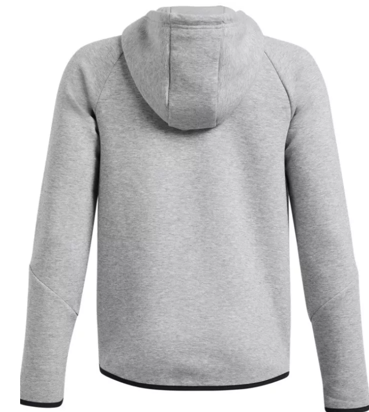 Under Armour UA Unstoppable Full Zip Fleece Top Grey (Boys) - Image 2