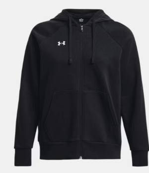 Under Armour UA Rival Fleece Full Zip Hoodie Top | Black (Women's)