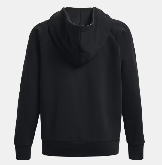 Under Armour UA Rival Fleece Full Zip Hoodie Top | Black (Women's) - Image 3