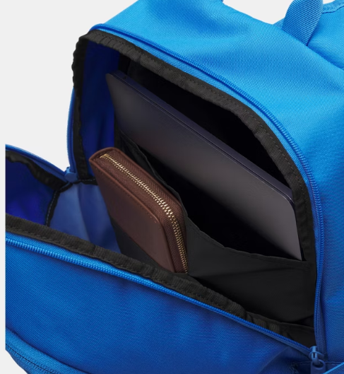 Under Armour UA Hustle Sport 6.0 Backpack Blue Atlantis/Black/Metallic Silver - Image 3