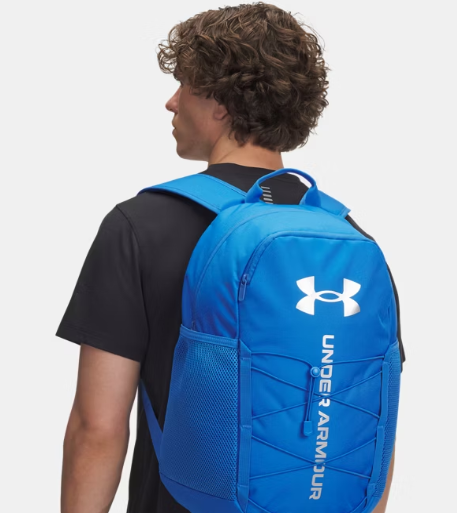 Under Armour UA Hustle Sport 6.0 Backpack Blue Atlantis/Black/Metallic Silver - Image 6