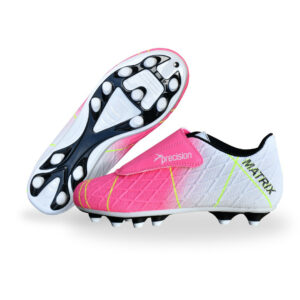 Precision Matrix Firm Ground Football Boots  Pink/White (Kids)