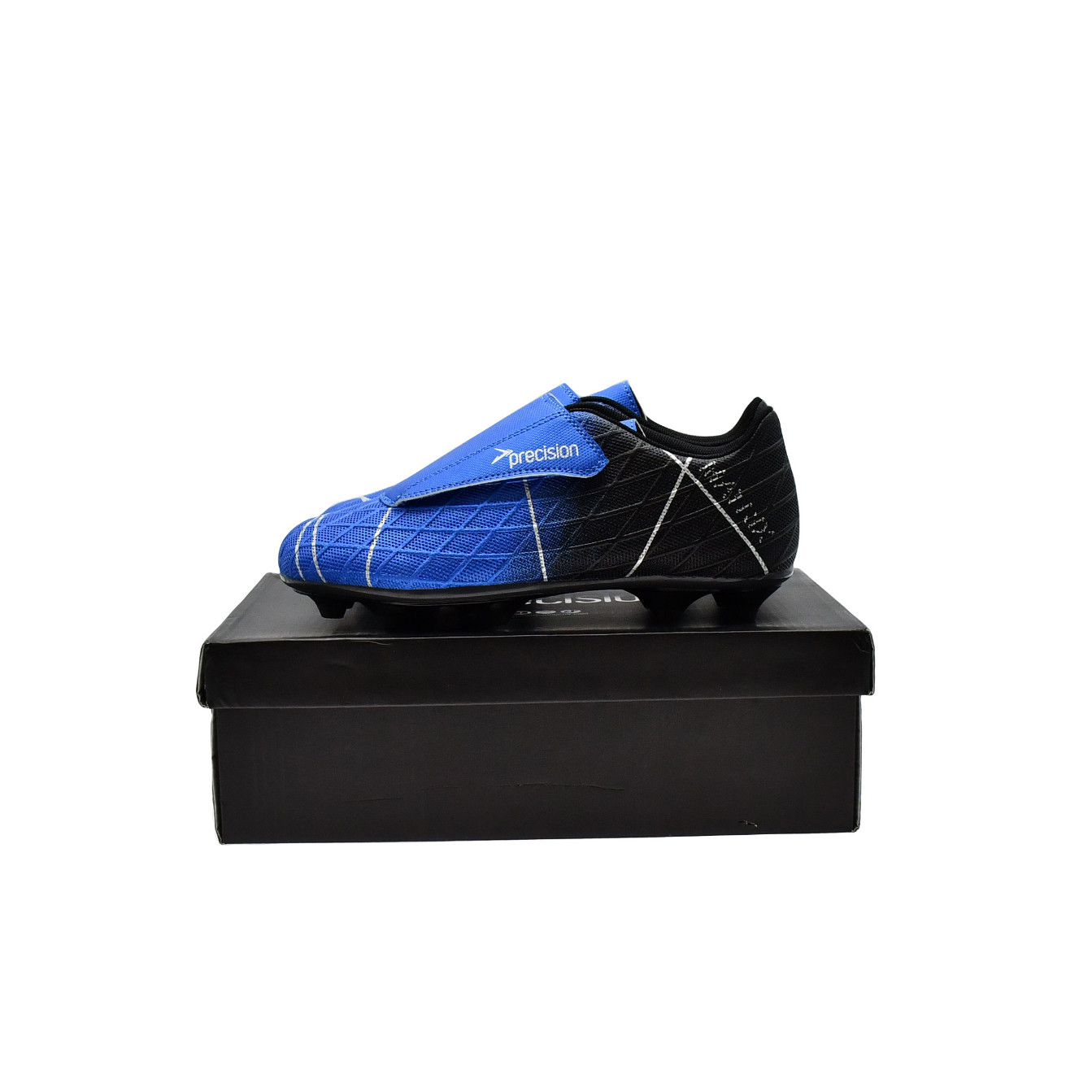 Precision Matrix Firm Ground Football Boots Blue/Black/ (Kids)