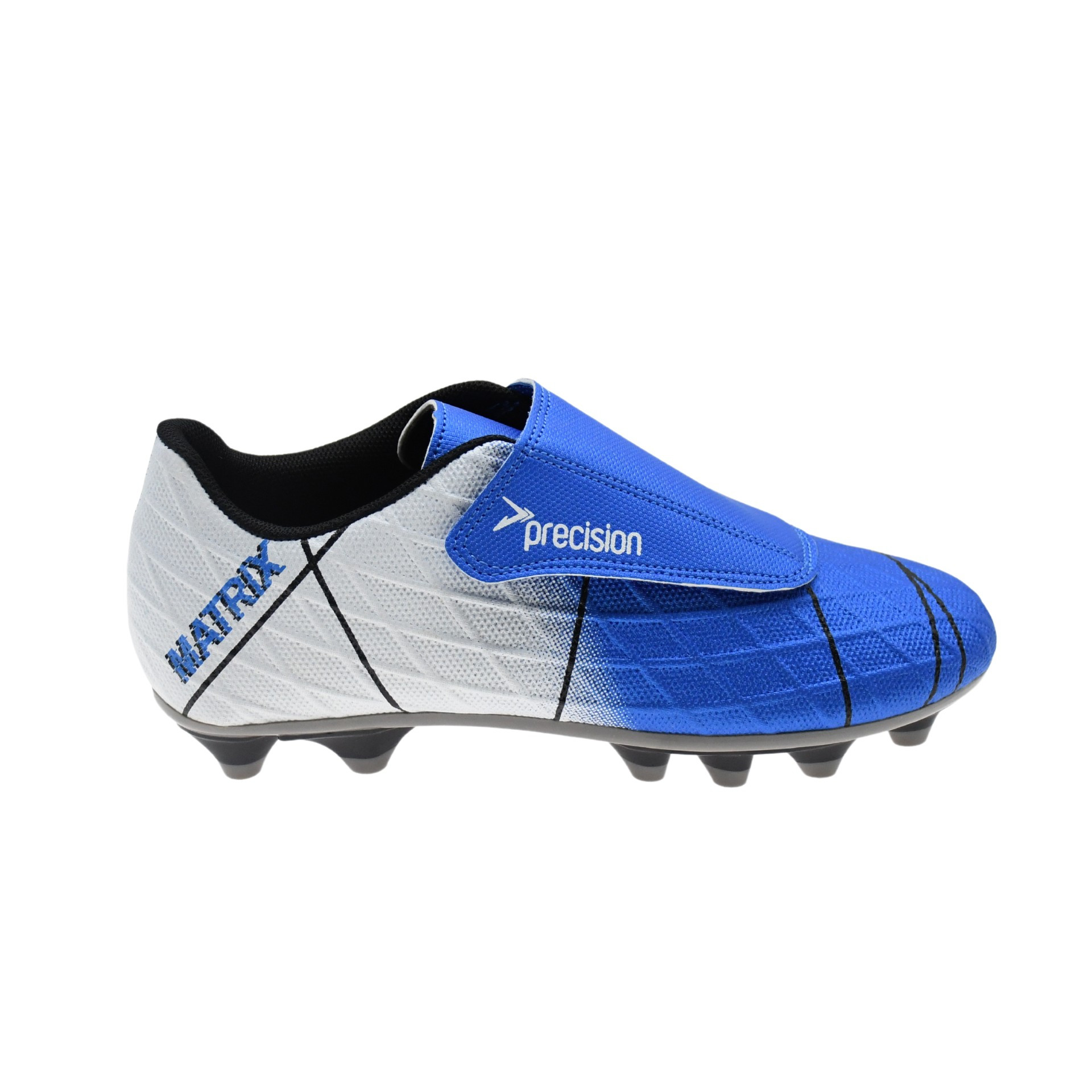 Precision Matrix Firm Ground Football Boots Blue White (Kids) - Image 3