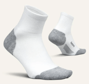 Feetures Elite Max Cushion Quarter Sock | White