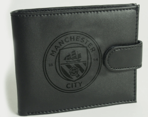 MAN CITY LEATHER WALLET-BLACK