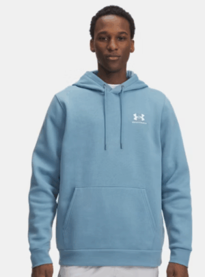 Under Armour UA Icon Fleece Hoodie | Smoke Blue / White (Men's)