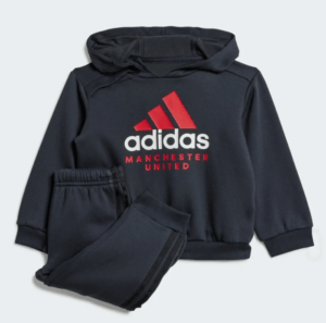 adidas Manchester United Fleece Track Suit | Black/Red (Infant/Kids)