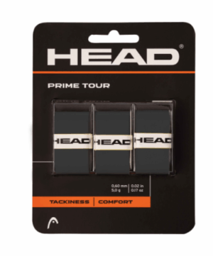 Head Prime Tour Tennis Racket Over grip | Black 3 Pack