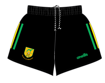 O'Neills Toomevara GAA Training Shorts Black/Green/Amber (Kids/Adults) - Image 4