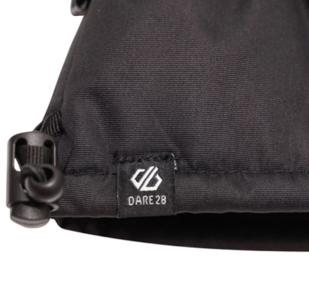 Dare2Be Worthy Waterproof Ski Gloves | Black (Adults) - Image 2
