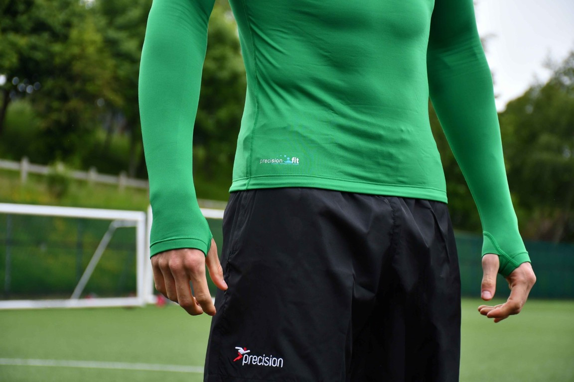 Precision Essential Baselayer Long Sleeve Shirt | Green (Kids/Adults) - Image 2