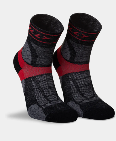 Hilly Trail Anklet Med Sock Black / Red (Adults)