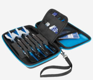 Harrows Blaze Fire Pro 6 Dart Case / Wallet Black/Aqua