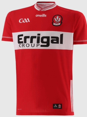 O'Neills Derry GAA Home Jersey 2026 Red/White (Kids/Adults)