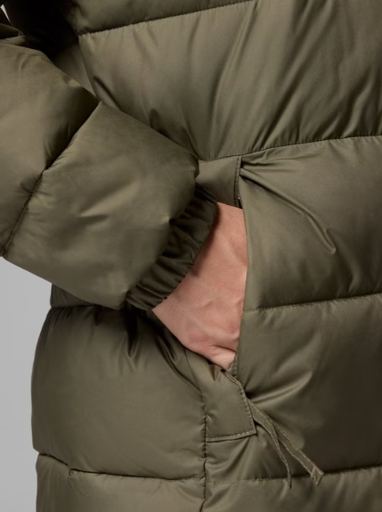 Columbia Pike Lake™ III Long Hooded Puffer Jacket | Stone Green (Women's) - Image 3