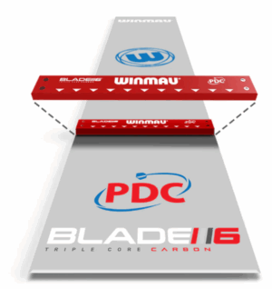 Winmau Clear Zone Transparent Dart Mat  with Oche
