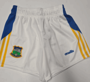 O'Neills Tipperary GAA Mourne Shorts 2026  White/Royal/Amber