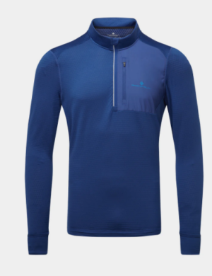 Ronhill Winter Tech Running Half Zip Top | Ocean/Electric Blue (Men's)