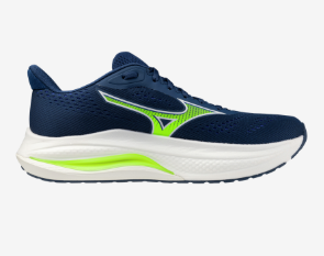 Mizuno Wave Inspire 22 Running Shoe |Estate Blue/Lightning Yellow/Lightning Yellow (Men's)