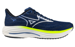 Mizuno Wave Rider 29 Running Shoe | Estate Blue/Lightning Yellow (Men's)