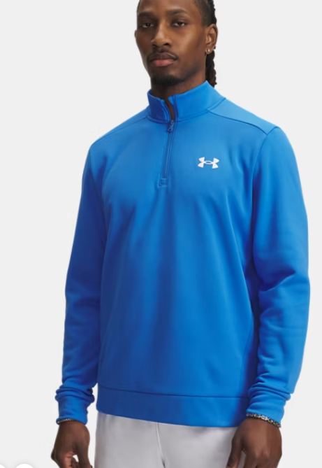 Under Armour - Armour Fleece® Half Zip Top Atlantis Blue (Men's) - Image 4