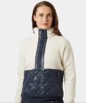 Helly Hansen Bliss Pile Hybrid Jacket Cream/Navy (Women's)