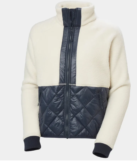 Helly Hansen Bliss Pile Hybrid Jacket Cream/Navy (Women's) - Image 4