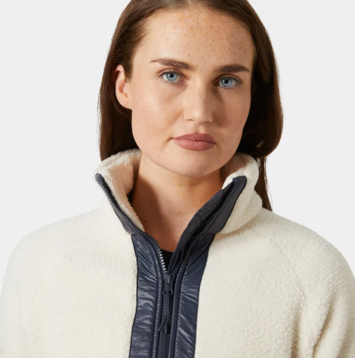 Helly Hansen Bliss Pile Hybrid Jacket Cream/Navy (Women's) - Image 5