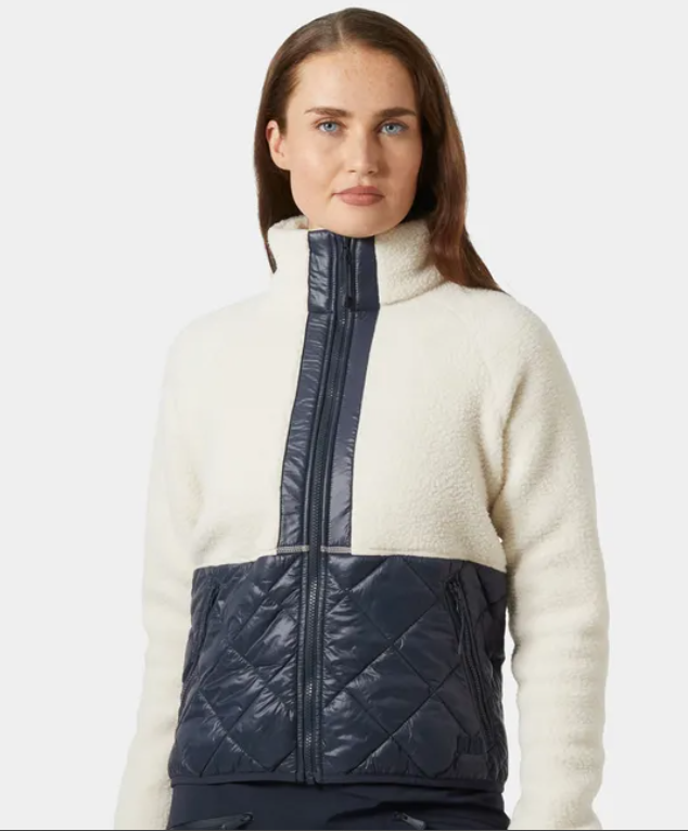 Helly Hansen Bliss Pile Hybrid Jacket Cream/Navy (Women's) - Image 7