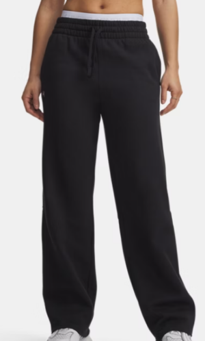 Under Armour UA Rival Fleece Straight Leg Pants | Black (Women's)