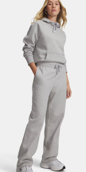Under Armour UA Rival Fleece Straight Leg Pants | Grey (Women's)