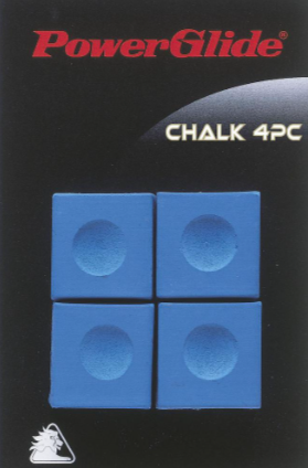 Powerglide Pool/Snooker Chalk (4 Pack)