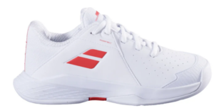 Babolat Propulse 3 All Court Tennis Shoe White/Coral (Junior)