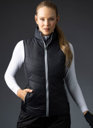 Sunderland s.Tania Padded Golf Gilet Black/Silver (Women's)