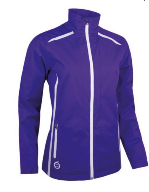 Sunderland s.Killy Zip Front Lightweight Paneled Waterproof Golf Jacket | Purple  (Women's)