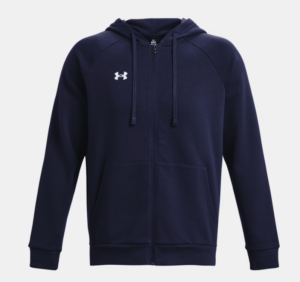Under Armour UA Rival Fleece Full Zip Hoodie | Navy (Men's)