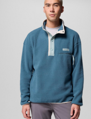 Columbia Helvetia Streetwear 1/2 Snap Fleece Top | Ever Blue (Men's)
