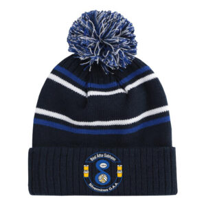 Silvermine GAA Bluestack Bobble Hat Black/Royal/Amber