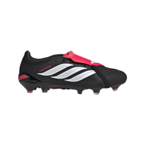 adidas Predator Pro Fold-Over Tongue Firm Ground Boots | Black/Red/White (Adults)