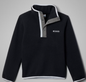 Helvetia™ II Sherpa Half Snap Fleece | Black City Grey (Kids)