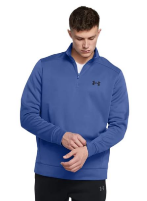 Under Armour - Armour Fleece® Half Zip Top Blue (Men's)